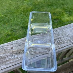 Mid Century modern style glass serving dish.